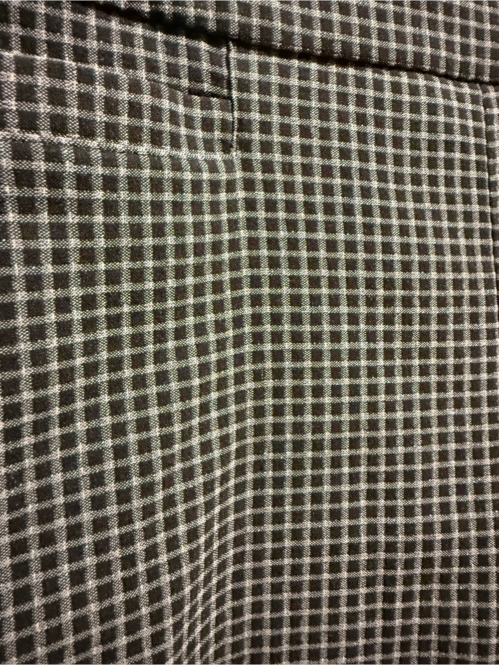 Kim Rogers Black & White Checked Slim Dress Stretchy Pull On Pants - Picture 3 of 4